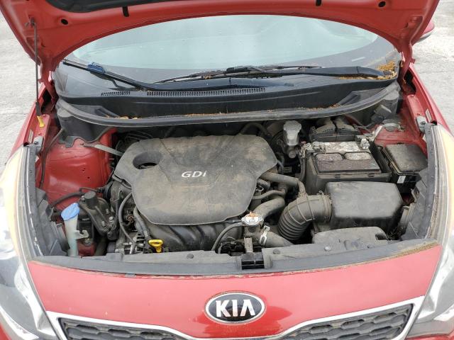 KNADN5A32F6460143 - 2015 KIA RIO EX RED photo 11