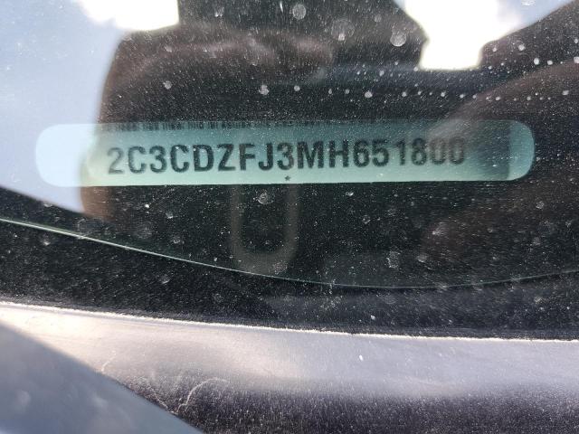 2C3CDZFJ3MH651800 - 2021 DODGE CHALLENGER R/T SCAT PACK WHITE photo 13