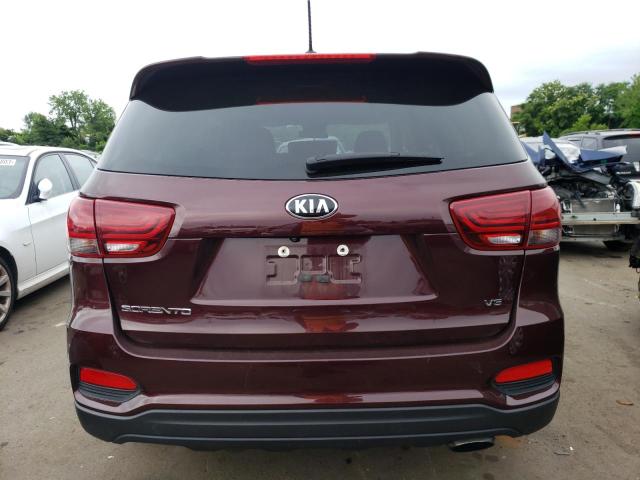 5XYPG4A59LG631193 - 2020 KIA SORENTO S BURGUNDY photo 6