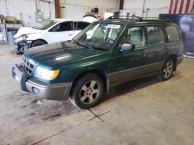 JF1SF6552XH742951 - 1999 SUBARU FORESTER S GREEN photo 1