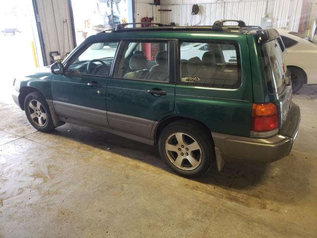 JF1SF6552XH742951 - 1999 SUBARU FORESTER S GREEN photo 2