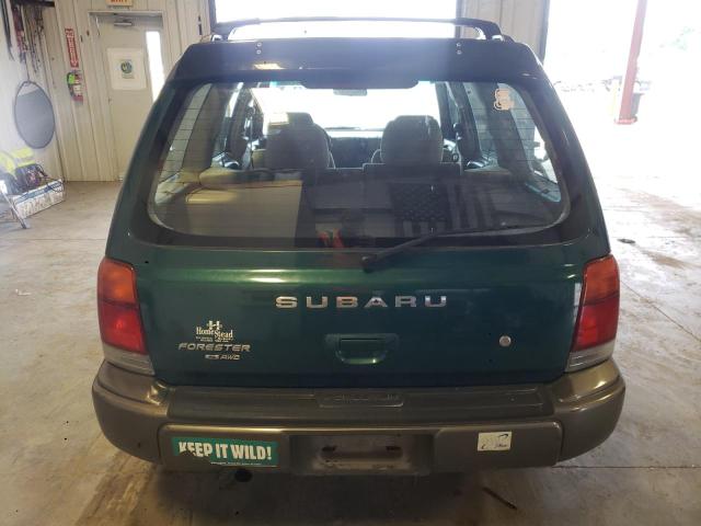 JF1SF6552XH742951 - 1999 SUBARU FORESTER S GREEN photo 6