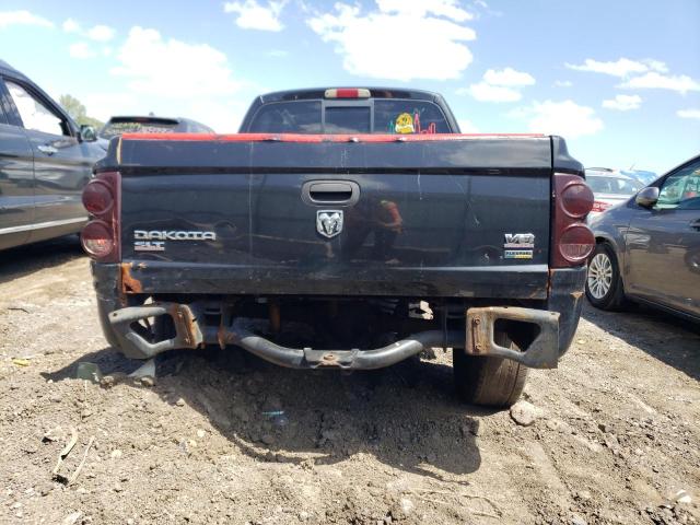 1D7HE48P97S271401 - 2007 DODGE DAKOTA QUAD SLT BLACK photo 6