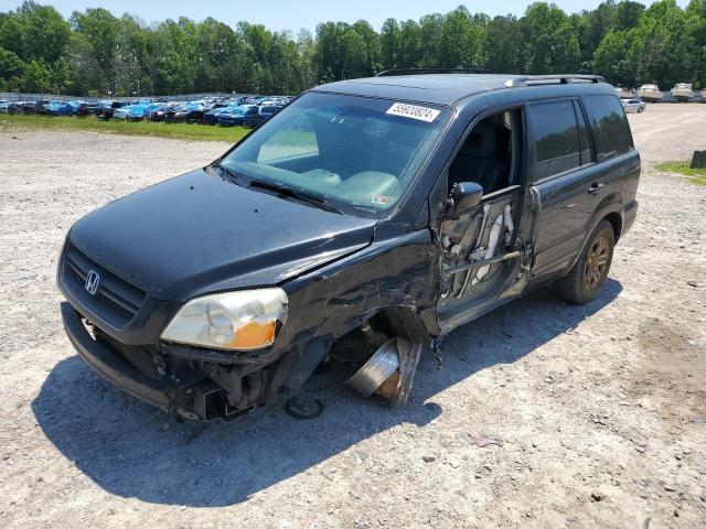 2HKYF18585H529732 - 2005 HONDA PILOT EXL CHARCOAL photo 1