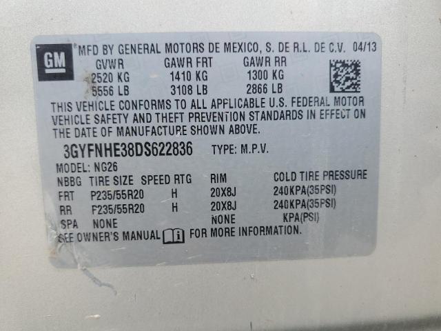 3GYFNHE38DS622836 - 2013 CADILLAC SRX PERFORMANCE COLLECTION Бежевый фото 13