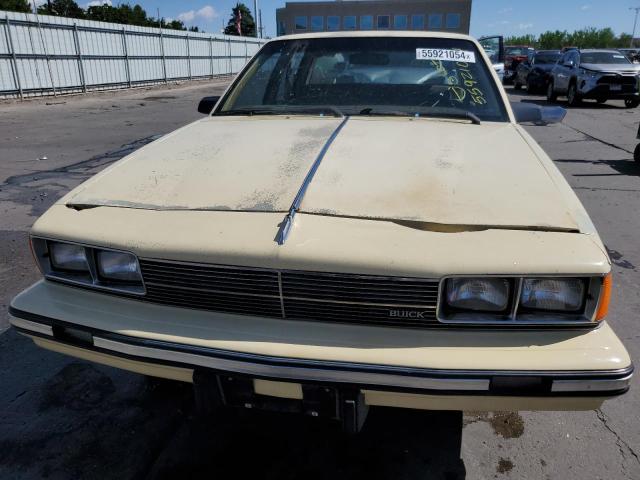 1G4AL5130HT461125 - 1987 BUICK CENTURY LIMITED YELLOW photo 5