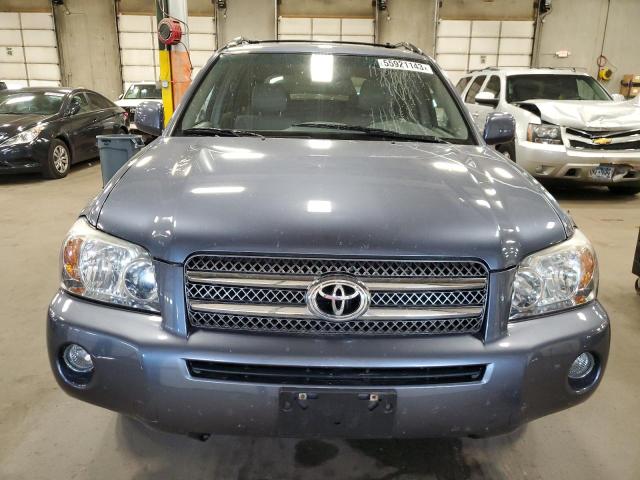 JTEEW21A160018003 - 2006 TOYOTA HIGHLANDER HYBRID BLUE photo 5