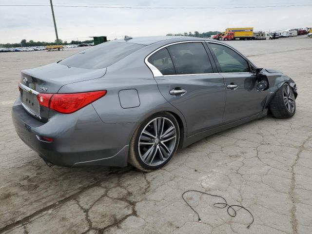 JN1AV7AP4GM490216 - 2016 INFINITI Q50 HYBRID GRAY photo 3