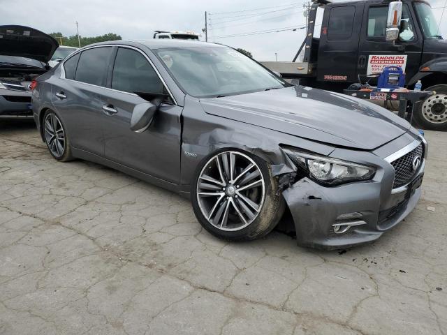 JN1AV7AP4GM490216 - 2016 INFINITI Q50 HYBRID GRAY photo 4