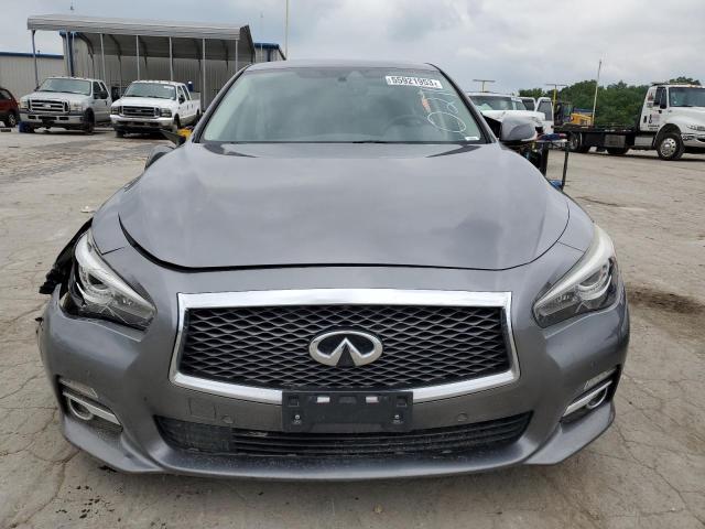 JN1AV7AP4GM490216 - 2016 INFINITI Q50 HYBRID GRAY photo 5