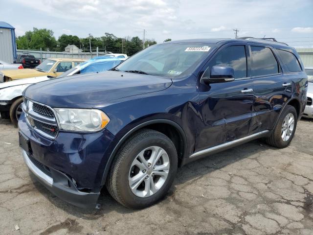 1C4SDJDT2DC648824 - 2013 DODGE DURANGO CREW BLUE photo 1