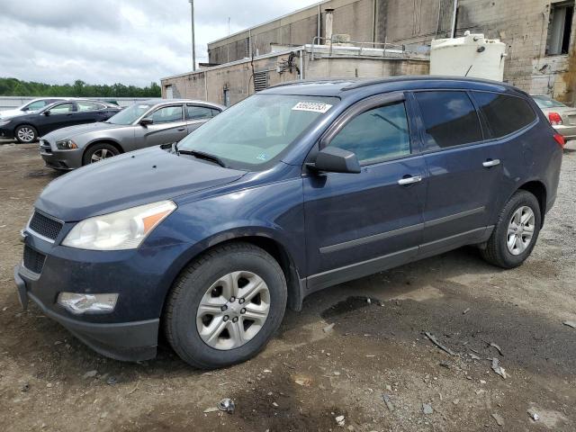 1GNKVFED5BJ346266 - 2011 CHEVROLET TRAVERSE LS BLUE photo 1