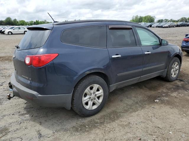 1GNKVFED5BJ346266 - 2011 CHEVROLET TRAVERSE LS BLUE photo 3