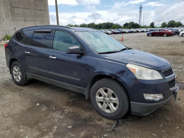 1GNKVFED5BJ346266 - 2011 CHEVROLET TRAVERSE LS BLUE photo 4