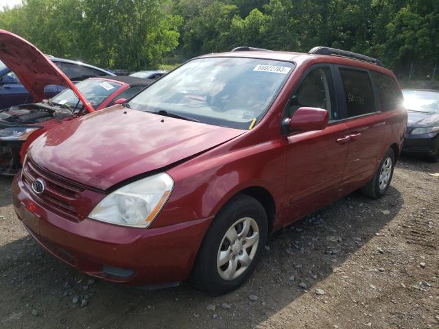 KNDMB233786239583 - 2008 KIA SEDONA EX RED photo 1