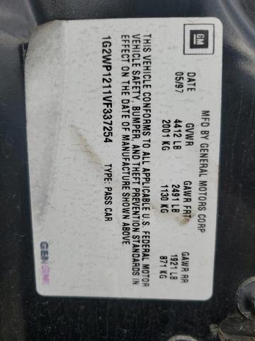 1G2WP1211VF337254 - 1997 PONTIAC GRAND PRIX GTP 黑色 照片 12