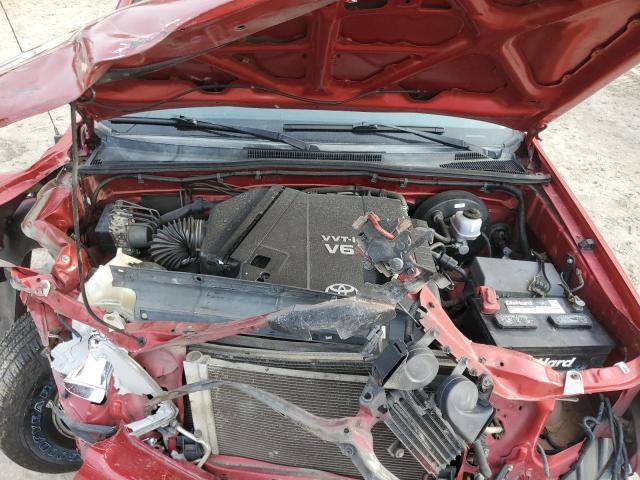 3TMJU4GN2AM106935 - 2010 TOYOTA TACOMA DOUBLE CAB PRERUNNER RED photo 11