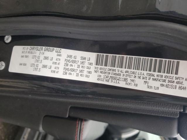 1C4PJMBS6EW211385 - 2014 JEEP CHEROKEE TRAILHAWK BLACK photo 12