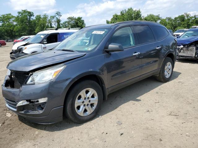 1GNKVFED2DJ249755 - 2013 CHEVROLET TRAVERSE LS GRAY photo 1