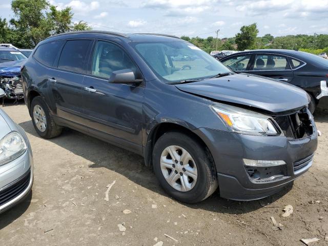 1GNKVFED2DJ249755 - 2013 CHEVROLET TRAVERSE LS GRAY photo 4