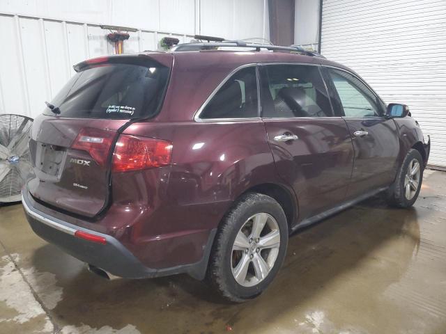 2HNYD2H67AH526791 - 2010 ACURA MDX TECHNOLOGY BURGUNDY photo 3