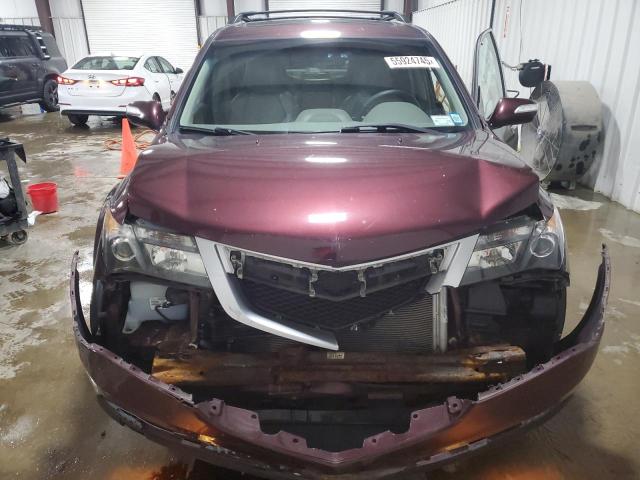 2HNYD2H67AH526791 - 2010 ACURA MDX TECHNOLOGY BURGUNDY photo 5