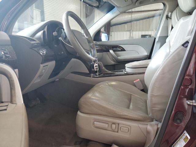 2HNYD2H67AH526791 - 2010 ACURA MDX TECHNOLOGY BURGUNDY photo 7