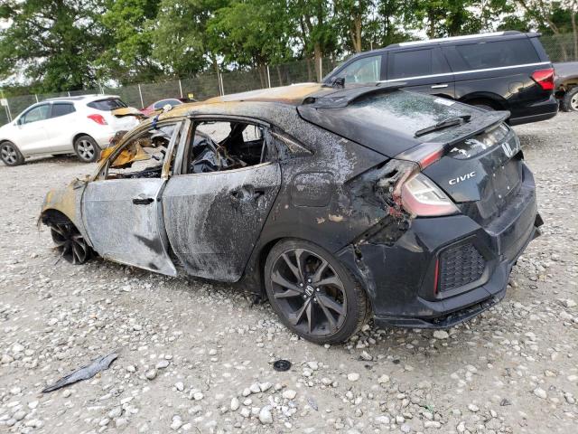 SHHFK7H93HU234046 - 2017 HONDA CIVIC SPORT TOURING BLACK photo 2