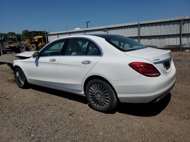 55SWF4KB9FU092085 - 2015 MERCEDES-BENZ C 300 4MATIC WHITE photo 2