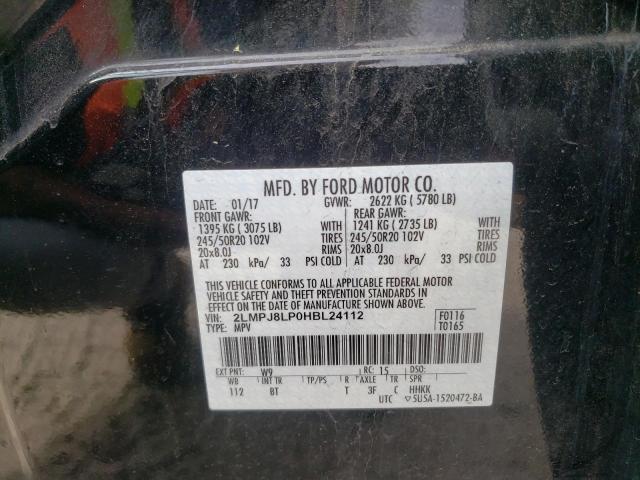 2LMPJ8LP0HBL24112 - 2017 LINCOLN MKX RESERVE შავი ფოტო 13