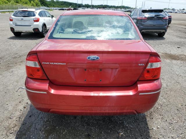 1FAFP24146G118644 - 2006 FORD FIVE HUNDR SEL RED photo 6