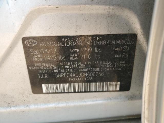 5NPEC4AC9DH606256 - 2013 HYUNDAI SONATA SE SILVER photo 12