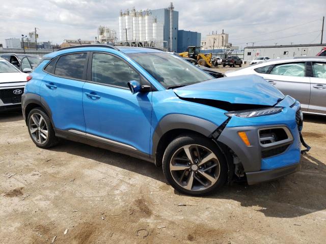 KM8K3CA55JU165396 - 2018 HYUNDAI KONA LIMITED BLUE photo 4