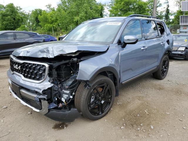 5XYP3DGC8PG369724 - 2023 KIA TELLURIDE EX BLUE photo 1