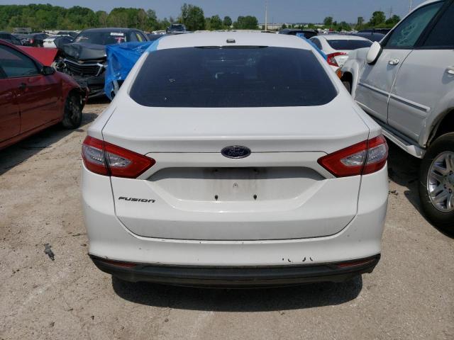 3FA6P0G79ER359384 - 2014 FORD FUSION S WHITE photo 6