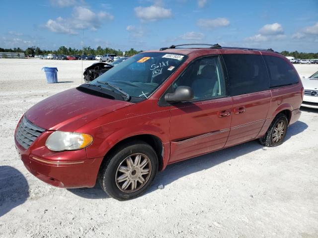 2C4GP64L35R508512 - 2005 CHRYSLER TOWN & COU LIMITED BURGUNDY photo 1