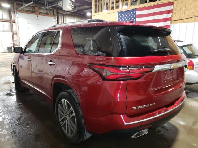 1GNEVNKW9PJ165143 - 2023 CHEVROLET TRAVERSE HIGH COUNTRY RED photo 2