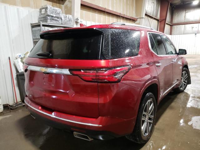 1GNEVNKW9PJ165143 - 2023 CHEVROLET TRAVERSE HIGH COUNTRY RED photo 3