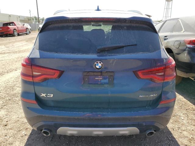 5UXTR7C5XKLR52927 - 2019 BMW X3 SDRIVE30I BLUE photo 6