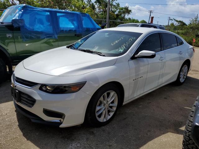 1G1ZE5ST1GF189352 - 2016 CHEVROLET MALIBU LT WHITE photo 1