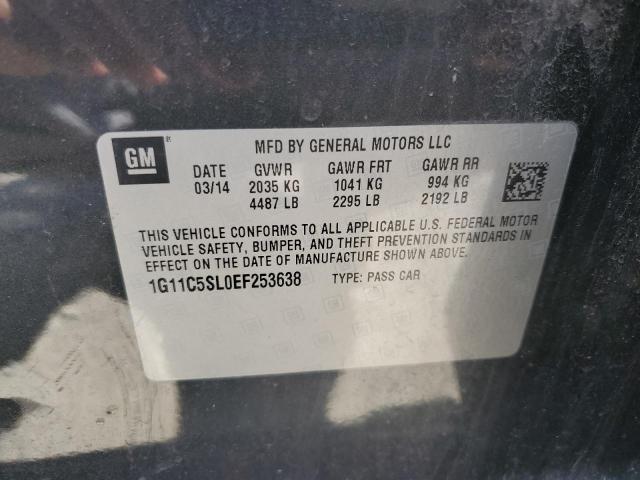 1G11C5SL0EF253638 - 2014 CHEVROLET MALIBU 1LT 灰色 照片 12