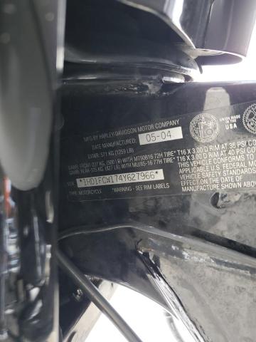 1HD1FCW174Y627966 - 2004 HARLEY-DAVIDSON FLHTCUI 白色 照片 10