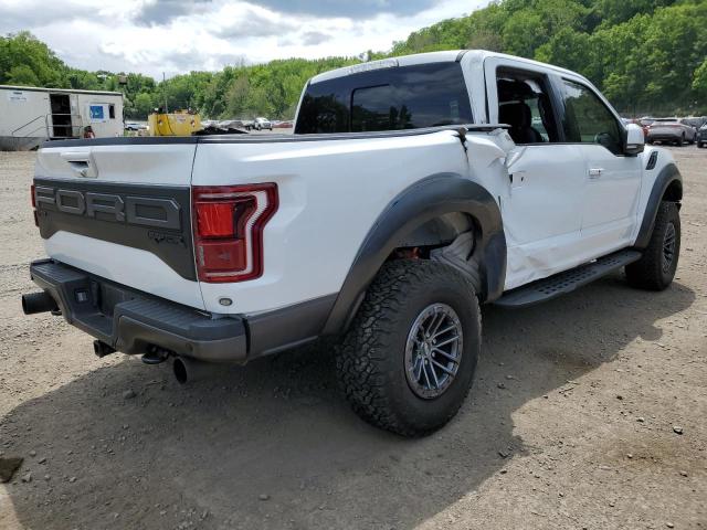 1FTFW1RG0KFB15082 - 2019 FORD F150 RAPTOR WHITE photo 3