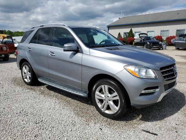 4JGDA5HBXCA058466 - 2012 MERCEDES-BENZ ML 350 4MATIC GRAY photo 4