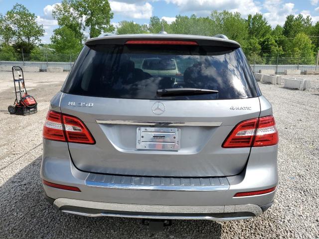 4JGDA5HBXCA058466 - 2012 MERCEDES-BENZ ML 350 4MATIC GRAY photo 6