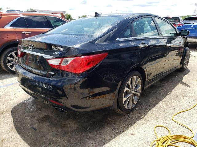 5NPEC4AB6DH633499 - 2013 HYUNDAI SONATA SE BLACK photo 3