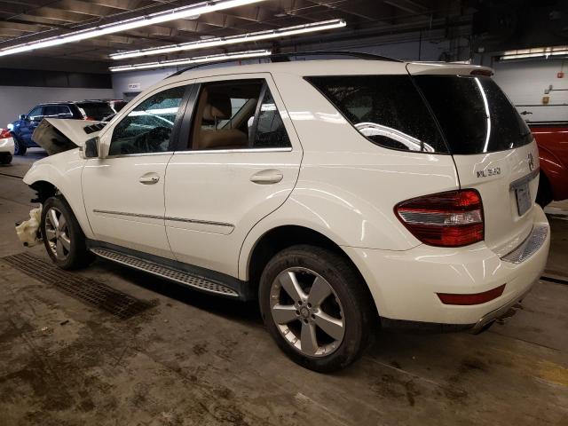 4JGBB8GB6BA723160 - 2011 MERCEDES-BENZ ML 350 4MATIC WHITE photo 2