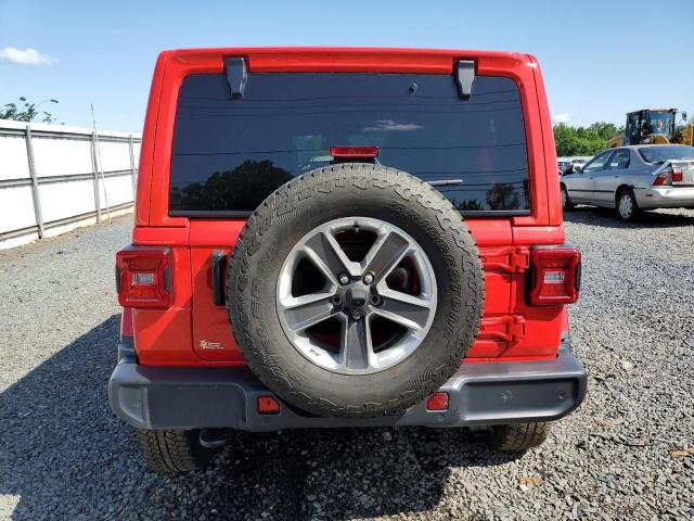 1C4HJXEG7MW536901 - 2021 JEEP WRANGLER U SAHARA RED photo 6