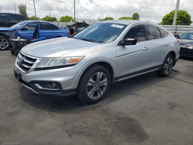 5J6TF2H57EL001119 - 2014 HONDA CROSSTOUR EXL ვერცხლისფერი ფოტო 1