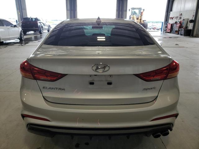 KMHD04LB2JU504383 - 2018 HYUNDAI ELANTRA SPORT SILVER photo 6